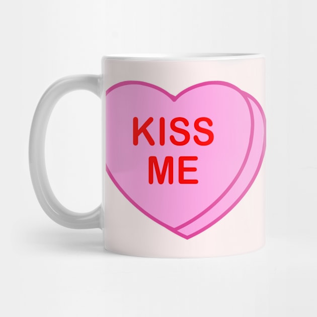 Conversation Heart: Kiss Me by LetsOverThinkIt